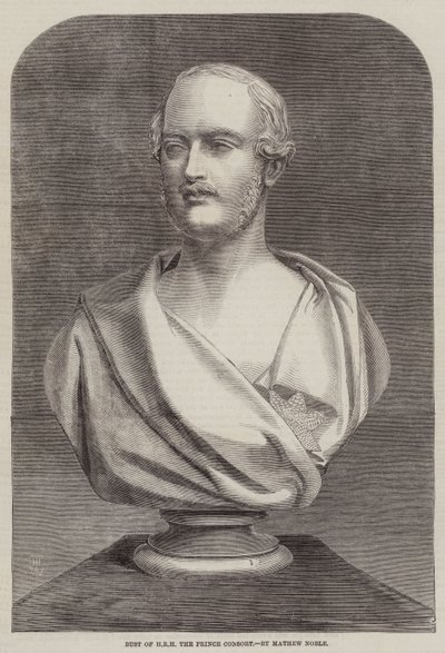 Buste af HKH Prinsgemalen, af Mathew Noble af Thomas Harrington Wilson
