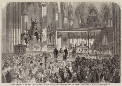 Korbryllup af pastor Arthur Thynne med Miss Kendall, i Westminster Abbey tirsdag uge af Thomas Harrington Wilson
