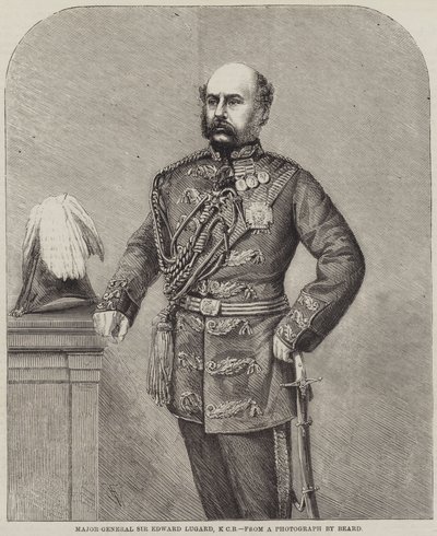 Generalmajor Sir Edward Lugard, KCB af Thomas Harrington Wilson