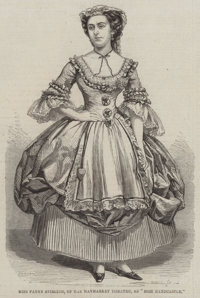 Miss Fanny Stirling, fra Haymarket Theatre, som Miss Hardcastle af Thomas Harrington Wilson