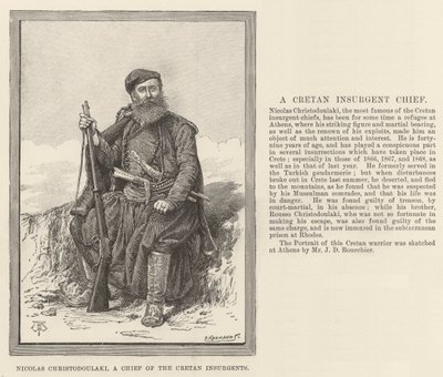 Nicolas Christodoulaki, chef for de kretensiske oprørere af Thomas Harrington Wilson