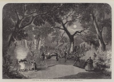Scene fra Robin Hoods opera i Her Majesty