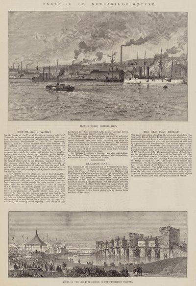 Skitser af Newcastle-upon-Tyne af Thomas Harrington Wilson
