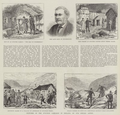 Skitser af udsættelseskampagnen i Irland af Thomas Harrington Wilson