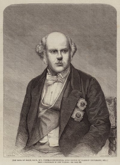 The Earl of Elgin, GCB, KT, Postmaster-General, Lord Rector of Glasgow University, etc af Thomas Harrington Wilson