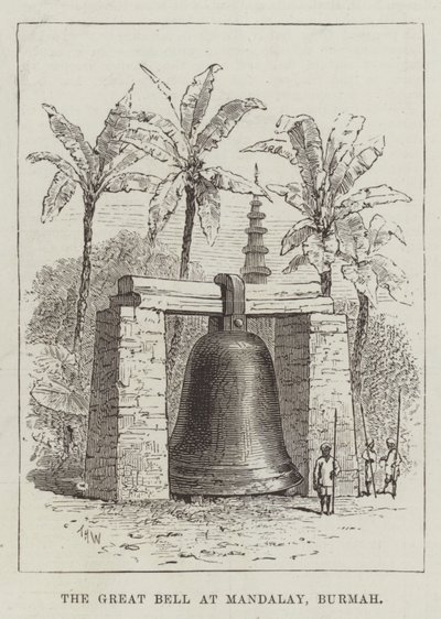 Den Store Klokke i Mandalay, Burmah af Thomas Harrington Wilson