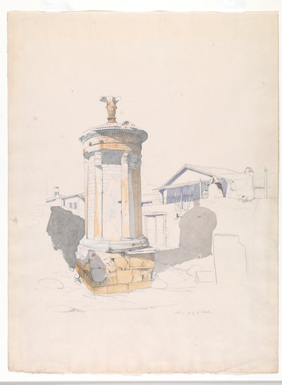 Det Choragiske Monument i Lysicrates, Athen af Thomas Hartley Cromek