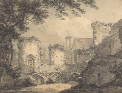 Castle Acre Priory af Thomas Hearne