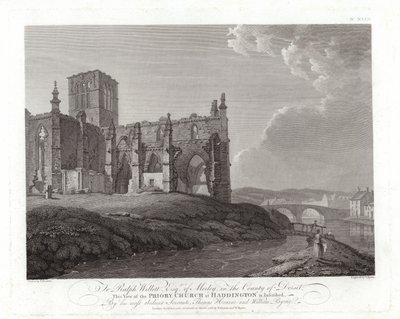 Priory Church i Haddington af Thomas Hearne