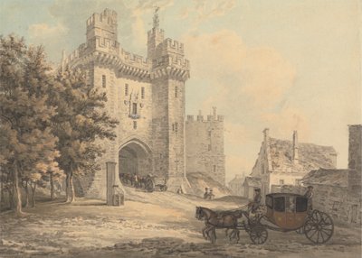 Porten til Lancaster Castle af Thomas Hearne