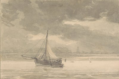 Themsen fra Ship Inn, Greenwich af Thomas Hearne