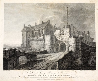 Udsigt over Stirling Castle, eng. William Byrne, pub. 1781 af Thomas Hearne