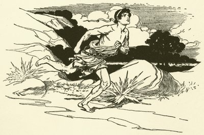 Bringer nyheder fra Marathon (gravering) af Thomas Heath Robinson