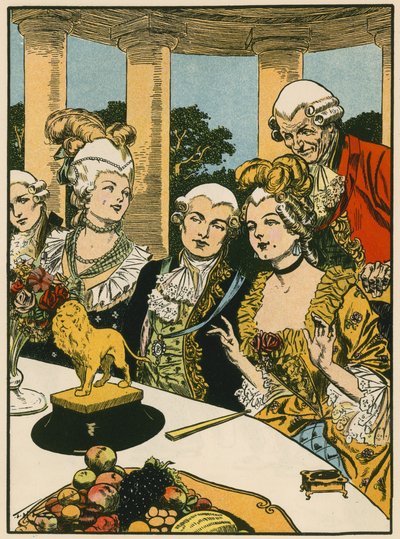 Canovas smørløve (farvelitografi) af Thomas Heath Robinson