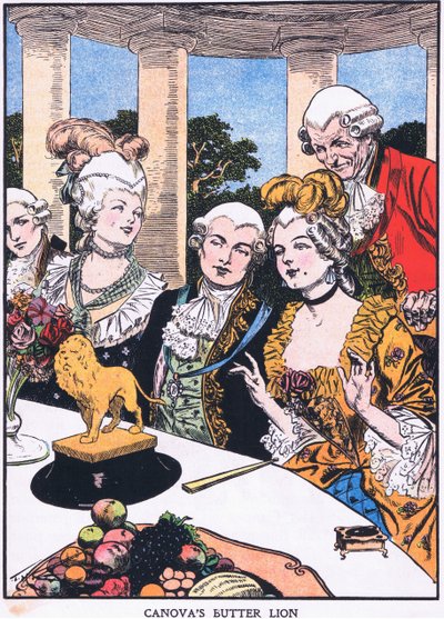 Canovas smørløve (farvelitografi) af Thomas Heath Robinson