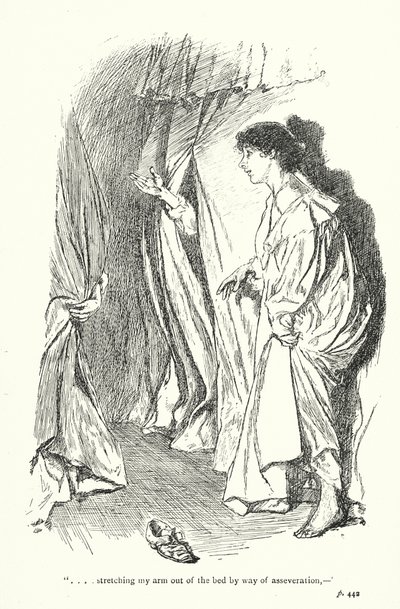 Illustration til A Sentimental Journey af Laurence Sterne (litografi) af Thomas Heath Robinson