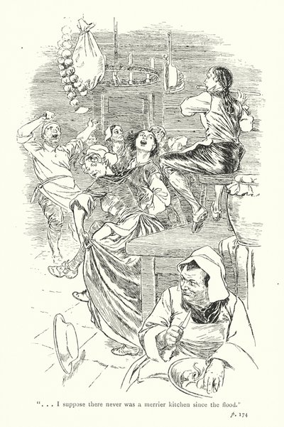 Illustration til A Sentimental Journey af Laurence Sterne (litografi) af Thomas Heath Robinson