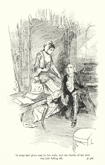 Illustration til A Sentimental Journey af Laurence Sterne (litografi) af Thomas Heath Robinson
