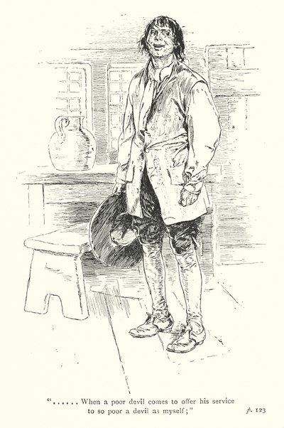 Illustration til A Sentimental Journey af Laurence Sterne (litografi) af Thomas Heath Robinson
