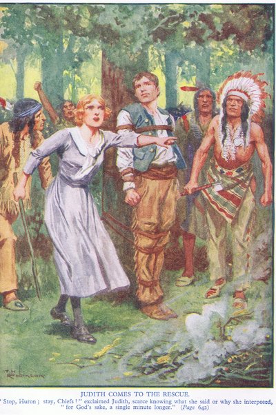 Judith kommer til undsætning (farvelitografi) af Thomas Heath Robinson