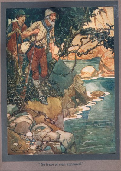 Der var ingen spor af mennesker (farvelitografi) af Thomas Heath Robinson