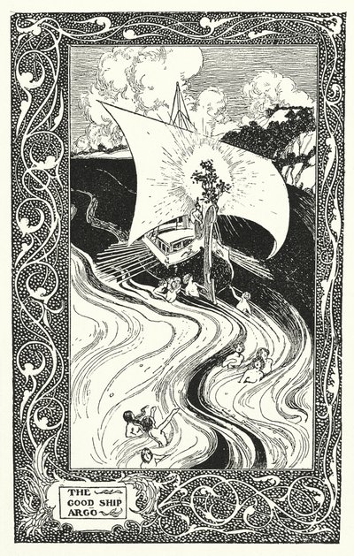 Det gode skib "Argo" (litografi) af Thomas Heath Robinson