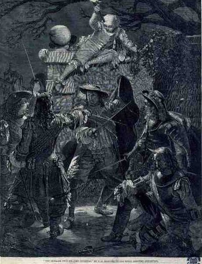 The Outrage Upon Sir John Coventry (d.1682), 21. december 1670 (gravering) af Thomas Herbert (after) Maguire