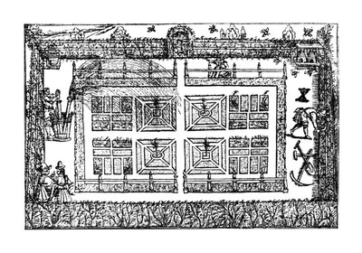 En have, fra "Gartnerens labyrint", 1577 af Thomas Hill