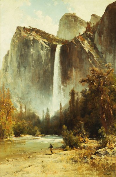 Bridal Falls, Yosemite, af Thomas Hill