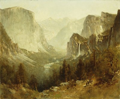 Jagt i Yosemite, 1890 af Thomas Hill