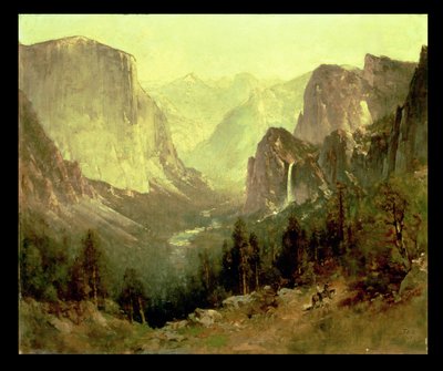 Jagt i Yosemite, 1890 af Thomas Hill