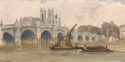 Westminster Bridge og klosteret af Thomas Hollis