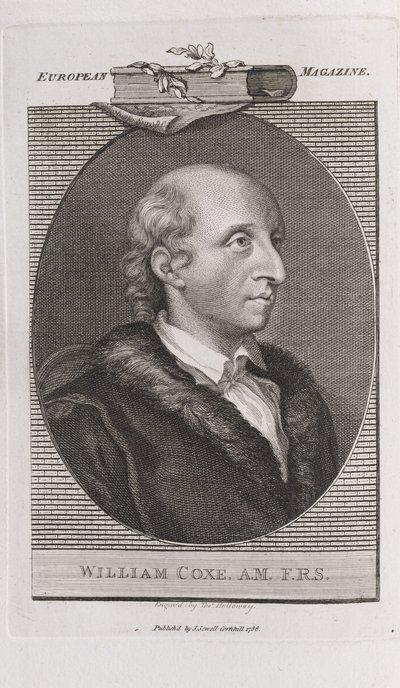Portræt af William Coxe 1748-1828, 1786. af Thomas Holloway