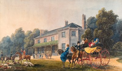 Rheola from the Lawn (akvarel og blyant på papir) af Thomas Hornor