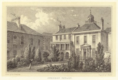 Surgeon Square (gravering) af Thomas Hosmer (after) Shepherd