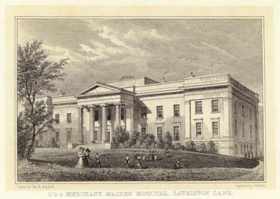 The Merchant Maiden Hospital, Lauriston Lane (gravering) af Thomas Hosmer (after) Shepherd
