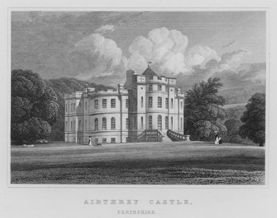 Airthrey Castle, Perthshire (gravering) af Thomas Hosmer Shepherd