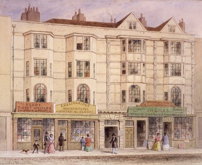 Aldersgate Street, London, 1851 af Thomas Hosmer Shepherd