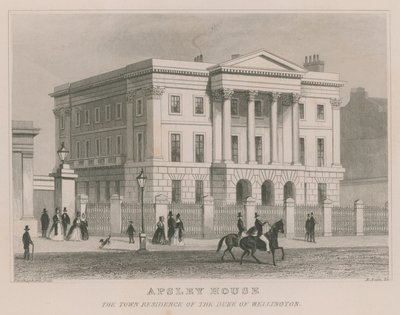 Apsley House, Hyde Park Corner, London, residensen for hertugen af Wellington af Thomas Hosmer Shepherd
