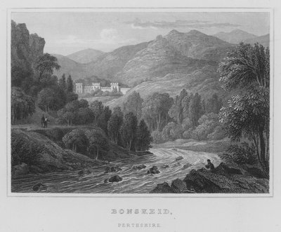 Bonskeid, Perthshire (gravering) af Thomas Hosmer Shepherd