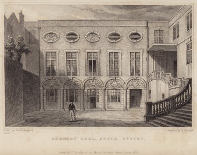 Brewers Hall i Addle Street af Thomas Hosmer Shepherd