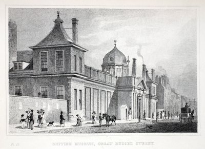 British Museum, Great Russell Street, fra pubben 