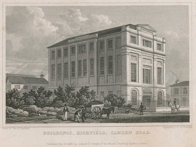 Bygninger i Highfield på Camden Road af Thomas Hosmer Shepherd