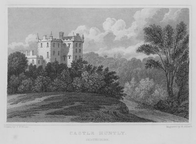 Castle Huntly, Perthshire (gravering) af Thomas Hosmer Shepherd