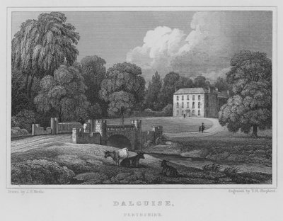 Dalguise, Perthshire (gravering) af Thomas Hosmer Shepherd