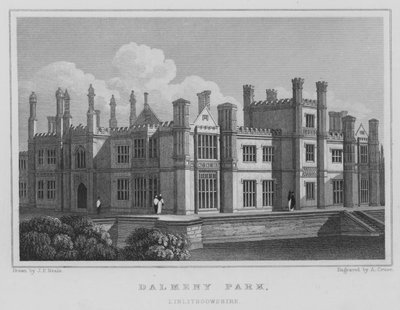 Dalmeny Park, Linlithgowshire (gravering) af Thomas Hosmer Shepherd