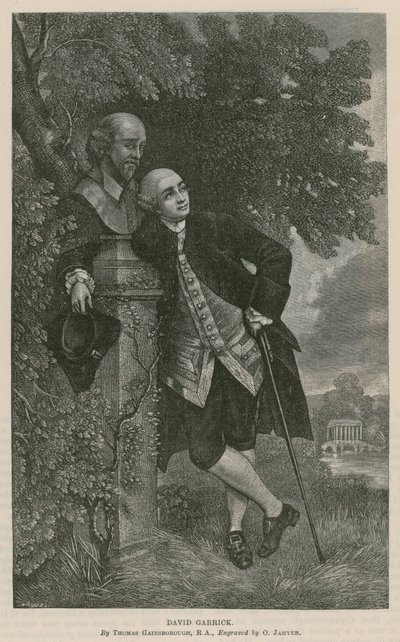 David Garrick, skuespiller af Thomas Hosmer Shepherd