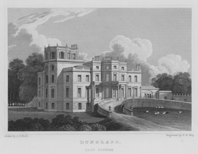 Dunglass, East Lothian (gravering) af Thomas Hosmer Shepherd
