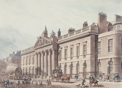 East India House, indgraveret af Joseph Constantine Stadler (fl.1780-1812), pub. af Ackermanns 