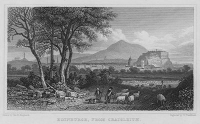 Edinburgh, fra Craigleith (gravering) af Thomas Hosmer Shepherd